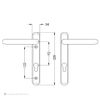 GU Door Handles Satin Gold 92PZ
