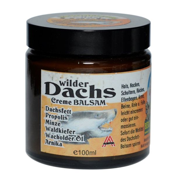 Dachsfett Creme Balsam mit Propolis Wilder Dachs extra stark Spezielle Rezeptur