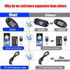 160LEDs RGB Rock Light Kit 10pods Underglow Multicolor Neon Light Bluetooth App
