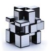 CuberSpeed Mirror Cube 3x3x3 Silver Sticker Magic Cube Black 3x3 Silver Mirror Blocks Speed Cube Mirror Cube 3x3x3 Speed Cube