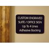 Custom Engraved Black 4x6 Office Suite Unit Sign / Wall Door Wayfinding Plaque