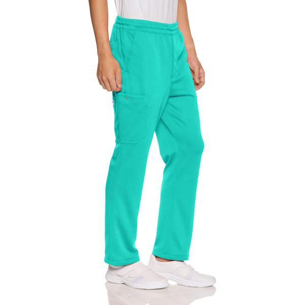 Mizuno MZ0085 Scrubs, Lab Coat, Medical Care, Smooth to Wear, Knit Scrub Pants, Inseam Gusset, Stretch, Sweat Absorbent, Quick Drying, Anti-See-Through, 8 Sizes SS - 5L, 8 Colors to Choose from, emerald green