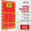 SDS Wall Station - Material Safety Data Sheet Binder with Display Sign "3 Ring"