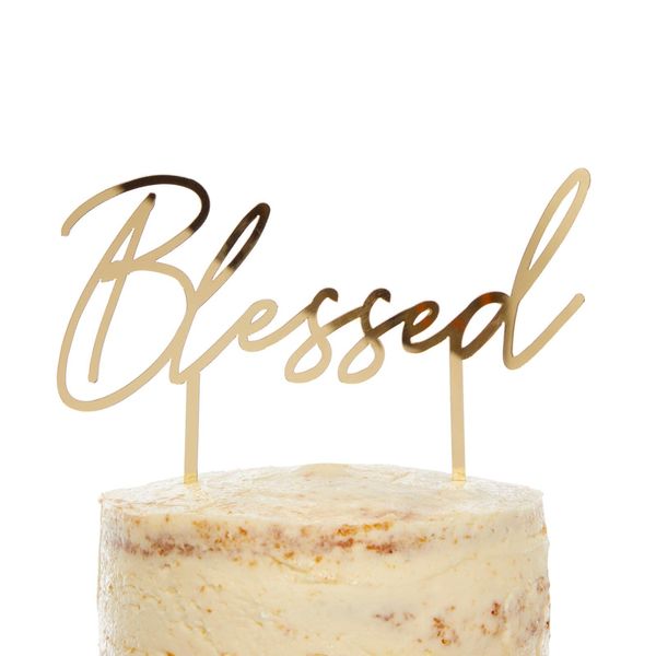 Amscan 9915630 Botanic Blessd Acryl Caketoppr