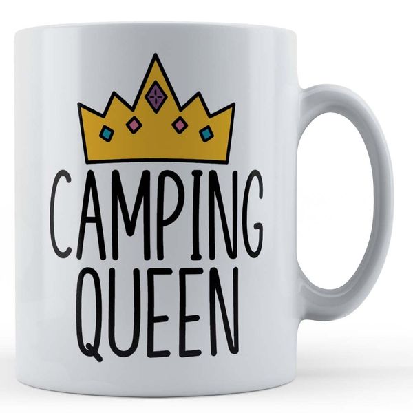 Father Fox - Camping Queen - Outdoors Gift Mug, Ceramic, 11fl.oz.