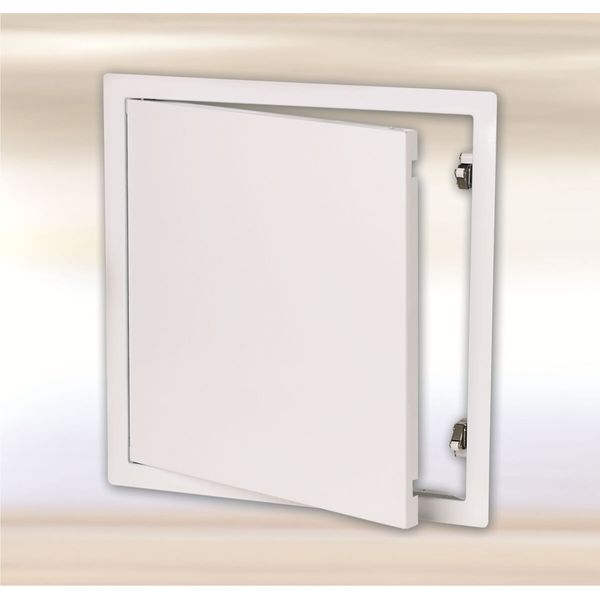 24" x 24" System B2 White Galvanized Steel Access Door with Touch Latches