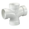 1-1/2" Hub PVC DWV Double Sanitary Tee