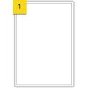 LABELS4U 50 Sheets A4,1 Label per Sheet, Size 199.6 x 289.1mm (50 Labels)