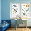 Hand Drawn Space Window Stickers for Creating a Space Themed Room