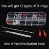 O-Ring Combo Pack, (144-Pack) for Implant Buffer