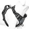 HEELE No Pull Dog Harness - Small, Reflective, Adjustable with Front & Back Leash Attachments & Soft Padded Control Handle for Dogs Walking & Training, Grey, S
