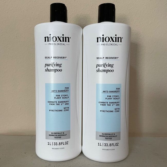 Nioxin Pro Clinical Scalp Recovery Purifying Shampoo   Set of 2   33.8 oz each