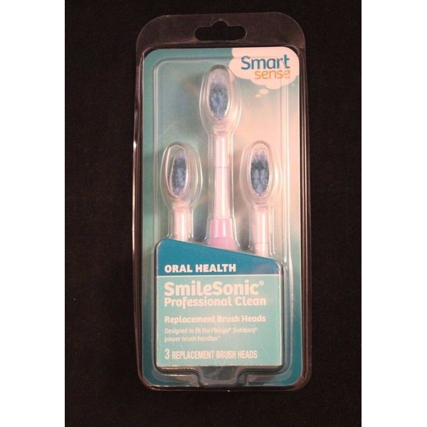 Smart Sense Oral Health SmileSonic Professional Clean Replacement Brush Heads