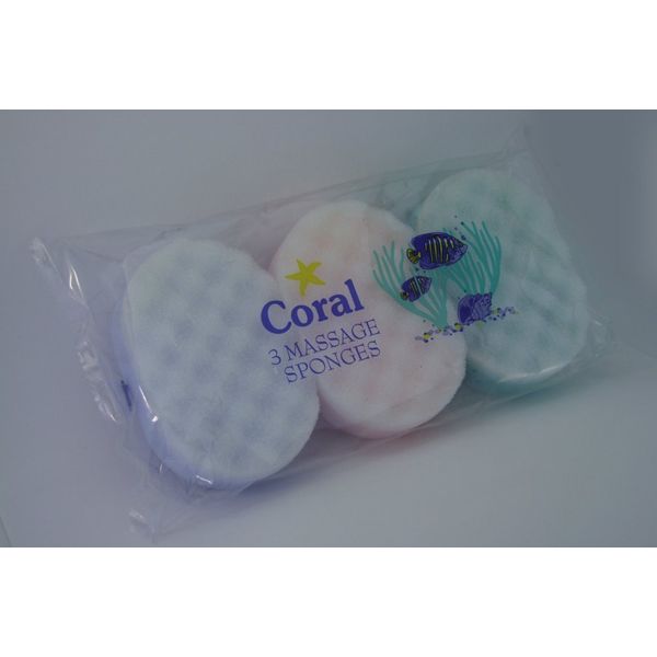 Coral Massage Sponge 3PK (128477)