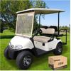 Deluxe Foldable Golf Cart Windshield Fits EZGO Rxv,Clear Portable Windshield for