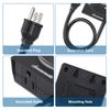 DEWENWILS Outdoor Outlet Light Timer with with 2 ft Cord Waterproof Light Timer