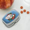 White Elephant in Present Gift Box Holiday Christmas Rectangle Pill Case Trinket Gift Box