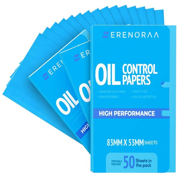 Extra High-Performance Oil Blotting Sheets for Face - 3x50 Sheets - Grain Fre...