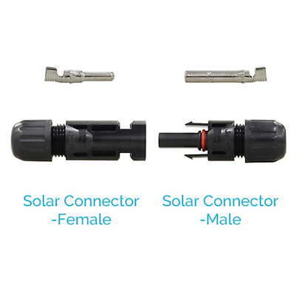 Renogy 5 Pair Male/Female Solar Panel Cable Connector Double Seal