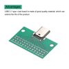 sourcing map 4Pcs Type-C Connector Female USB 3.1 26Pin Test PCB Board Adapter for Data Cable Adapters
