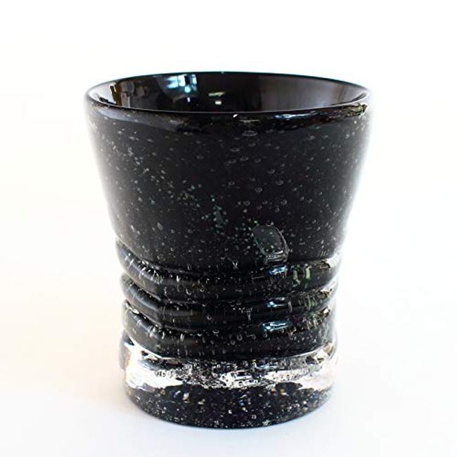 Kubakasaya Ryukyu Glass, Ryukyu Glass, Rock Glass, Fluorite, Okinawa Souvenir, Black Purple Foam Glass, Luminous