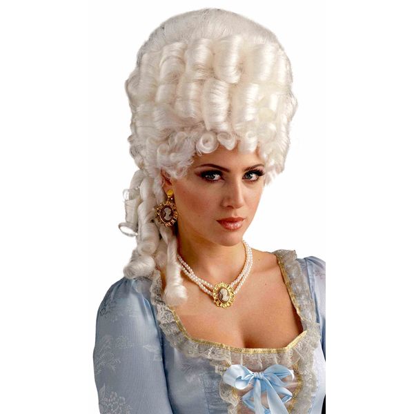 Forum Novelties Women's Marie Antoinette Wig Adult Costume Accessory, Platinum Blonde, One Size