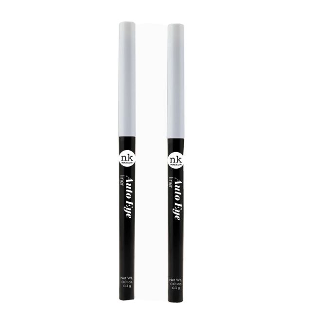 NICKA K New York  Auto Eye Makeup Pencils Eyeliner  - AA04 White - 2 Pencils .