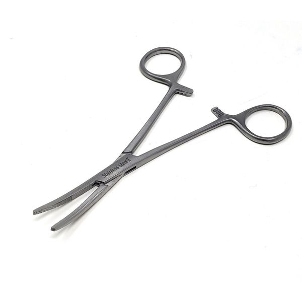 1 Pc O.R GRADE KELLY HEMOSTAT LOCKING SURGICAL FORCEP 5.5" CURVED Stainless CE