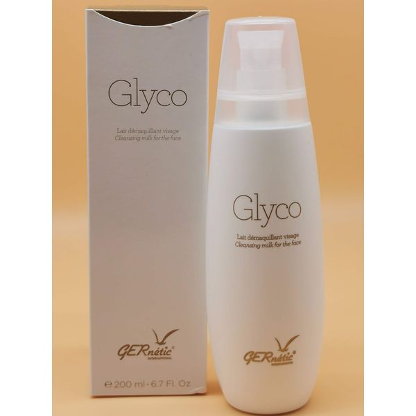 Gernetic Glyco 200 ml - Mild Cleansing Milk for All Skin Types, Gentle Makeup Removal, Moisturising, Ideal for Dry & Mature Skin, for Face, Eyes & Lips