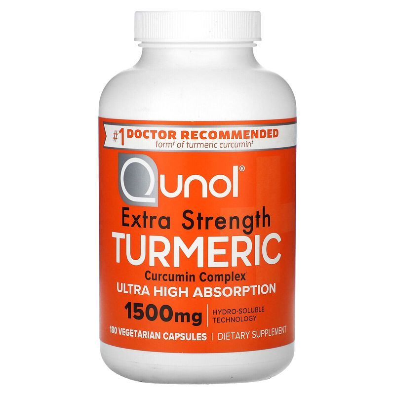 Extra Strength Turmeric, 1,500 mg, 180 Vegetarian Capsules (500 mg per ...