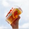 KeepCup Cold Cup - Clear Plastic, Reusable Ice Coffee Cup with Lid and Straw - Medium 12oz (340ml)