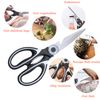 ZUPAQUN Heavy Duty Kitchen Scissors, Multipurpose Stainless Steel Sharp Cooking Scissors (2Pack)