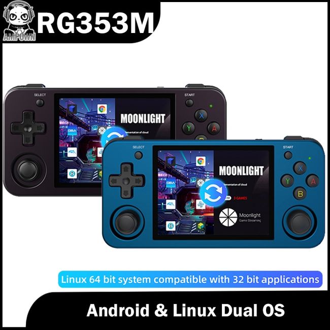 Anbernic New RG353M 3.5-inch Support WIFI online Game Console Android Linux  system Game Player Built
