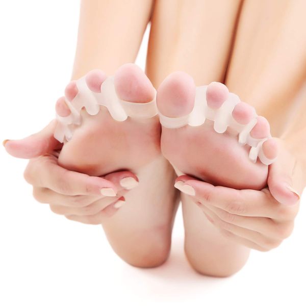 Pleasingsan Improved Ver. Toe Spreader, Toe Separator, Silicone Pad, Stretch Training, Supporter, Unisex
