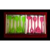 2 SETS Silicone Utensils Kitchenware Chef Smart Pink/green 5pc Each Spatula Etc.