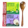 Campolor Set de Sofrito en Polvo, Cebolla en Polvo 2 Pack with Stirring Wooden Spoon