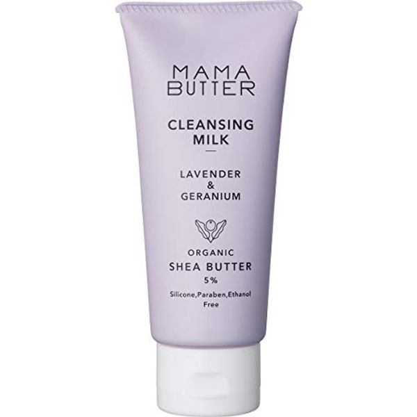 Mama Butter Additive-Free Cleansing Milk, No W Facial Cleansing Required, Organic Shea Butter Blend, Lavender & Geranium, 4.6 oz (130 g), 4.6 oz (130 g) (x 1)
