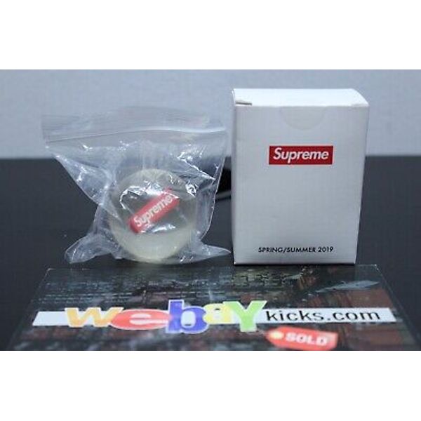 Supreme New York Shower Cap & Clear Box Logo Rubber Limited Bouncy Ball FW18 New