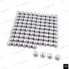 HTTMT MT247-025- 100 Piece Chrome 1/4" Allen Socket Bolt Cap Dress Kit Compatible with Misc Hardware