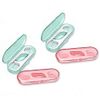 High Toughness Professional Toothpicks Sticks Dental Floss Picks 20 Picks Threader Flosser with 2 Storage Cases, flossing for Family,Hotel,Travel (Pink and Green)
