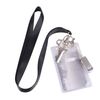 Kuuqa Vertical Strap Badge Card Holder with Black Lanyard 12 Pack