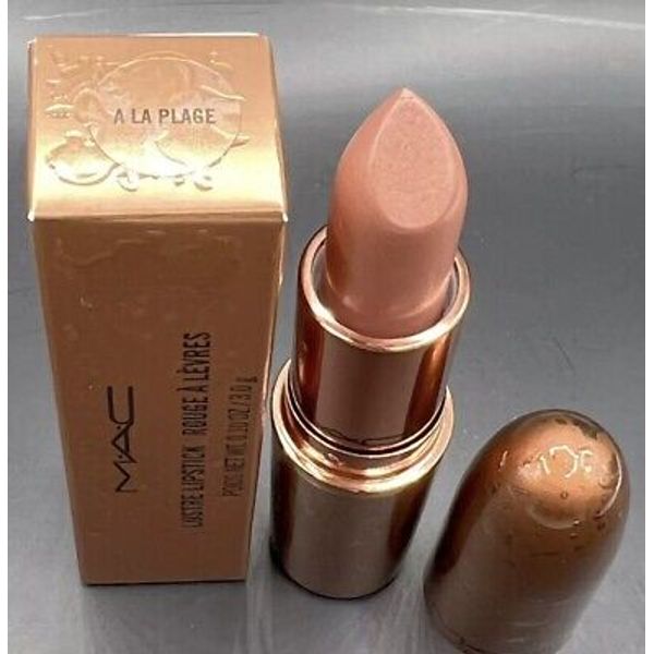 MAC Bronzing Collection Lustre Lipstick in A La Plage - New In Box
