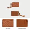 JEN & CO. Rhodes Vegan Quilted Bangle Wallet (Brown)