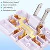 3 Pack Ac Flat Wall Outlet Extender Flat Plug Adapter Outlet, Fold-able 3 Way Wa