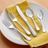 5-Piece Flatware Set Stainless Steel Heavy Weight Silverware Fork Spoon Knife
