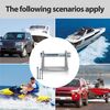 Colofulway Boat Roller Bracket Assembly for 4 inch Keel Roller Boat Trailer