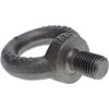 Steel, M24x3.00 Thread, Fixed Lifting Eye Bolt Fully Threaded, 36mm Shank, 36...