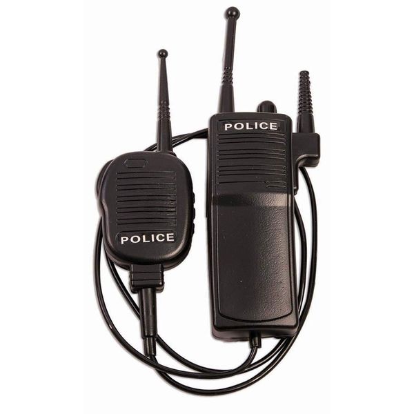 Forum Novelties Police Walkie Talkie Set, Black, Standard (Non-functioning)