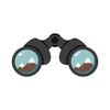 CafePress Mountain Binoculars Sticker Oval Car Bumper Sticker