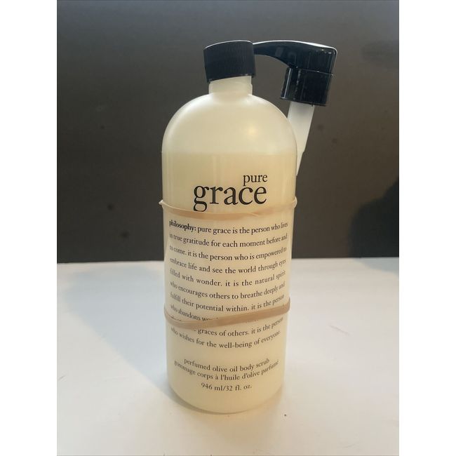 PHILOSOPHY PURE GRACE OLIVE OIL SCRUB  32 OZ SEALED WITH PUMP